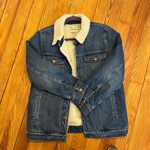 Madewell Sherpa lined Jean jacket